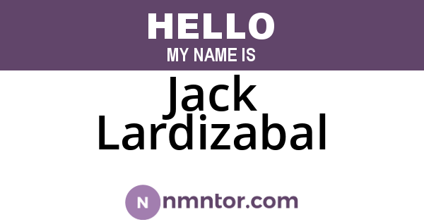 Jack Lardizabal