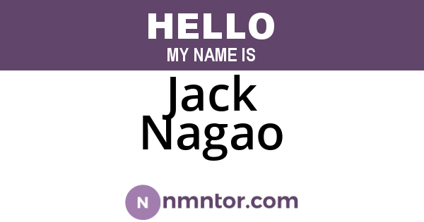 Jack Nagao
