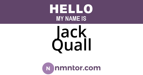 Jack Quall