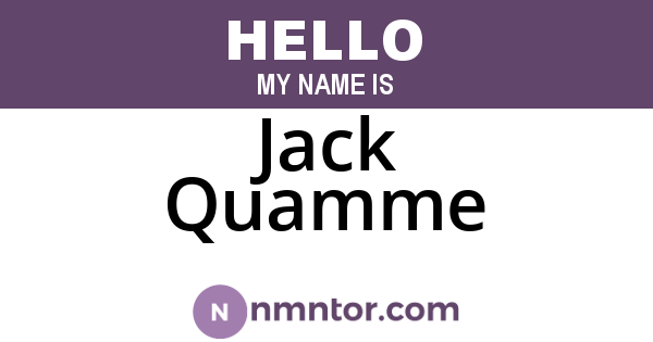 Jack Quamme