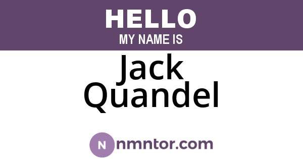 Jack Quandel