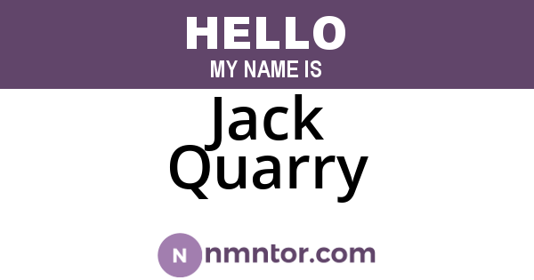 Jack Quarry