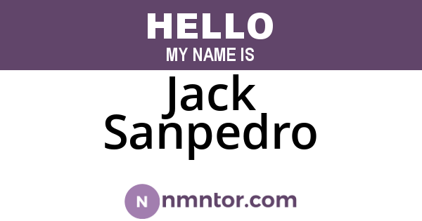 Jack Sanpedro