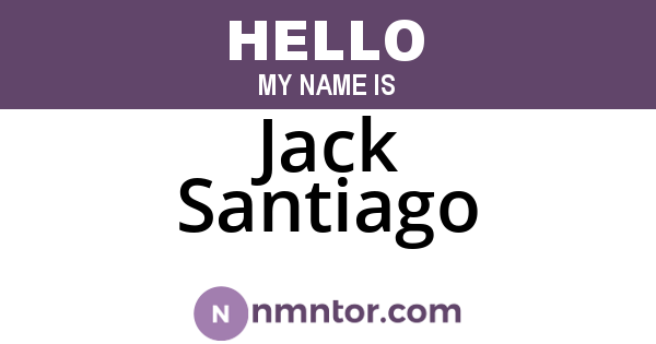 Jack Santiago