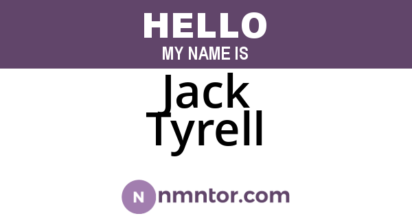 Jack Tyrell