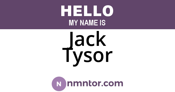 Jack Tysor