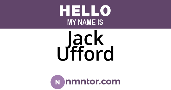Jack Ufford