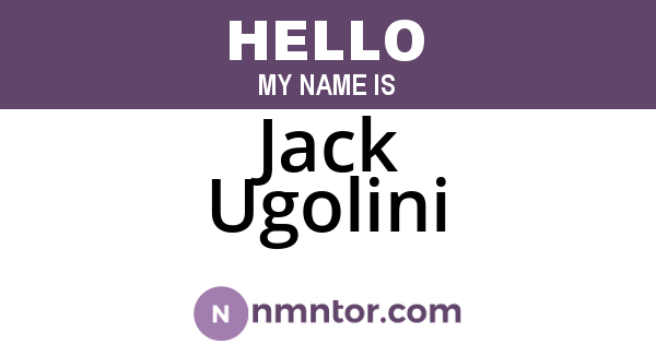 Jack Ugolini