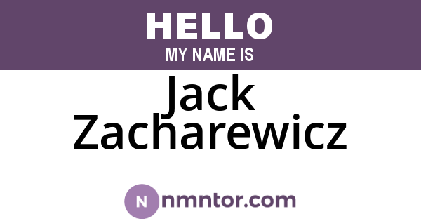 Jack Zacharewicz