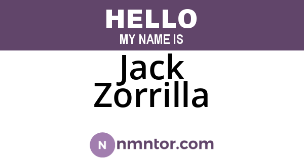 Jack Zorrilla