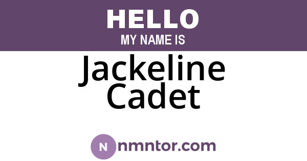 Jackeline Cadet