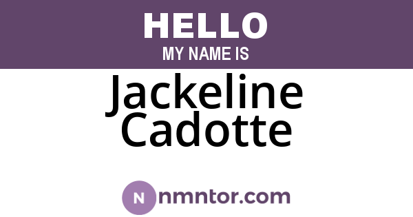 Jackeline Cadotte