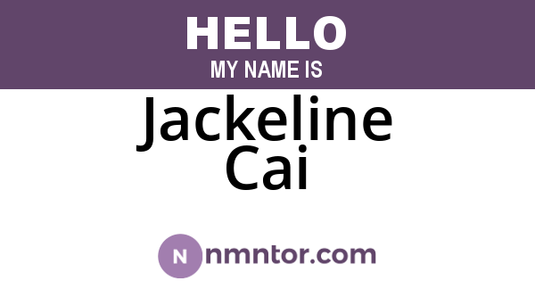 Jackeline Cai
