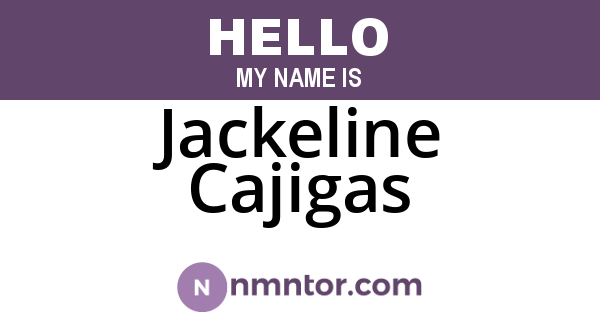 Jackeline Cajigas