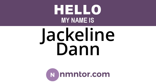 Jackeline Dann