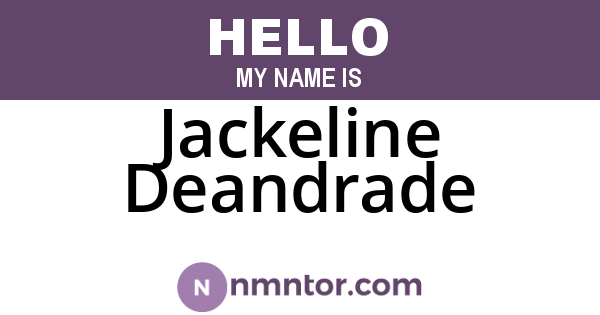 Jackeline Deandrade