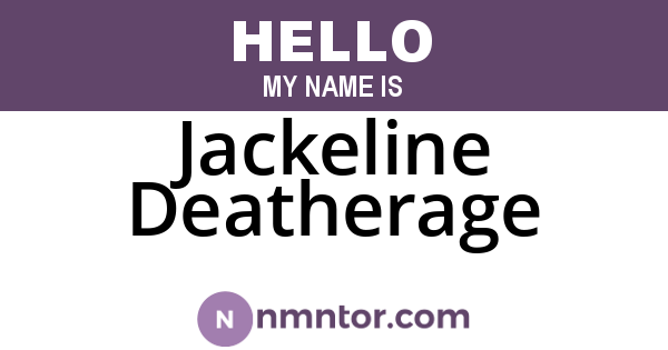 Jackeline Deatherage