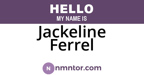 Jackeline Ferrel