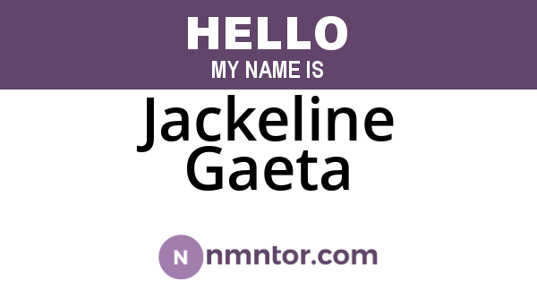 Jackeline Gaeta