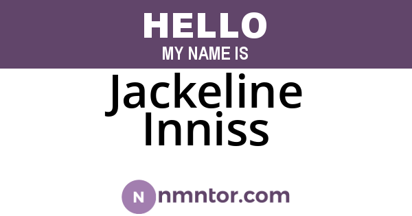 Jackeline Inniss
