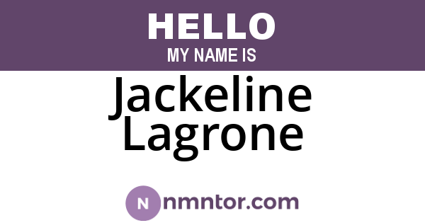 Jackeline Lagrone