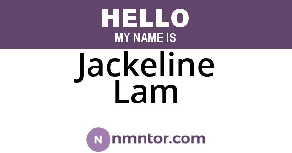 Jackeline Lam