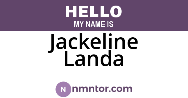 Jackeline Landa