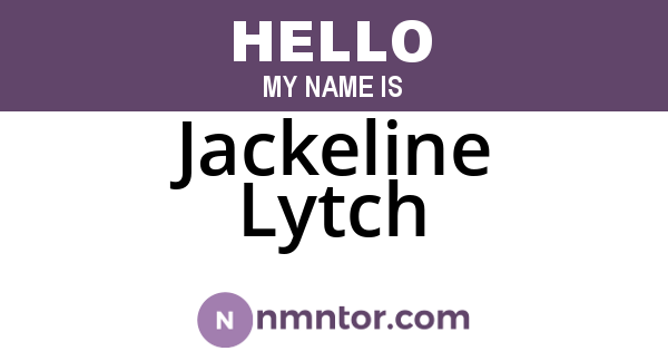 Jackeline Lytch