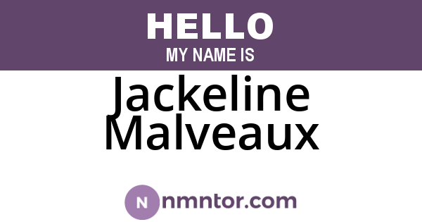 Jackeline Malveaux