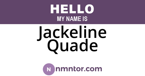 Jackeline Quade
