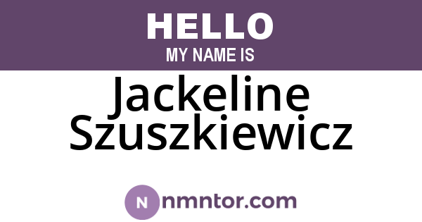 Jackeline Szuszkiewicz