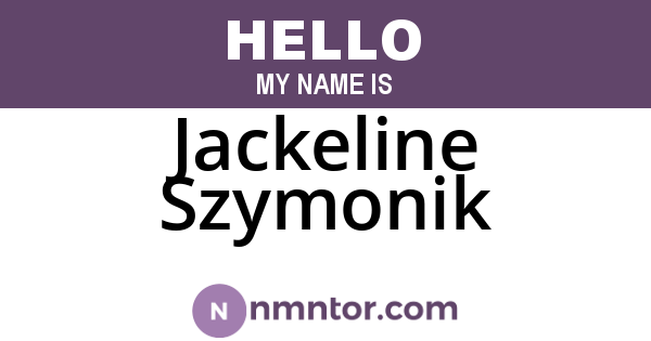 Jackeline Szymonik