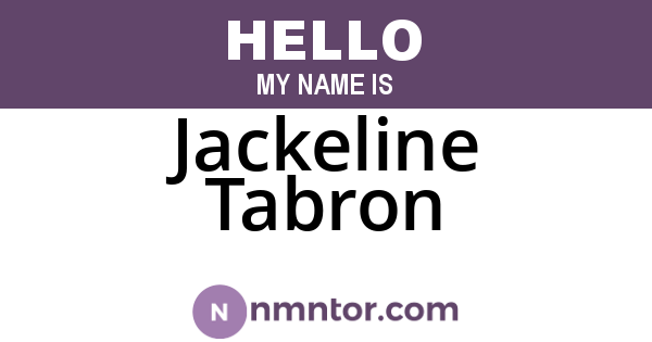 Jackeline Tabron