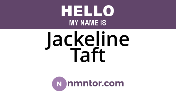 Jackeline Taft