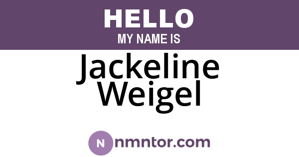 Jackeline Weigel