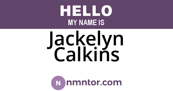 Jackelyn Calkins