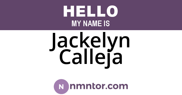 Jackelyn Calleja