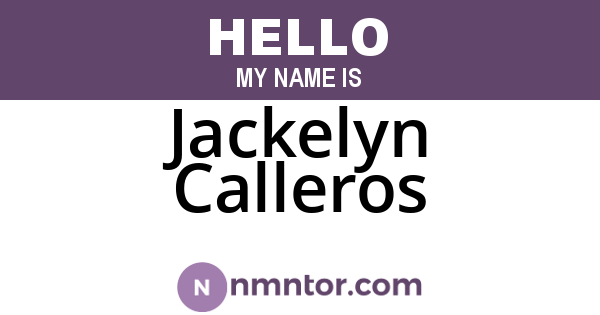 Jackelyn Calleros