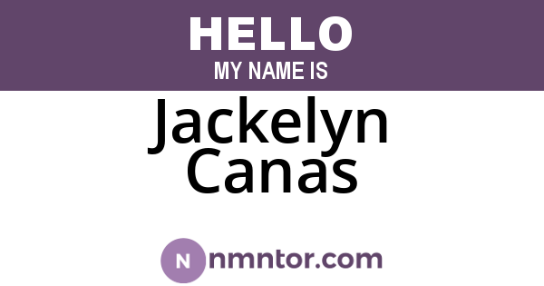 Jackelyn Canas