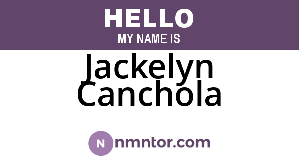 Jackelyn Canchola