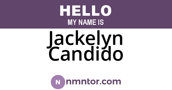 Jackelyn Candido