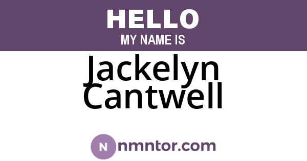Jackelyn Cantwell
