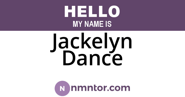 Jackelyn Dance