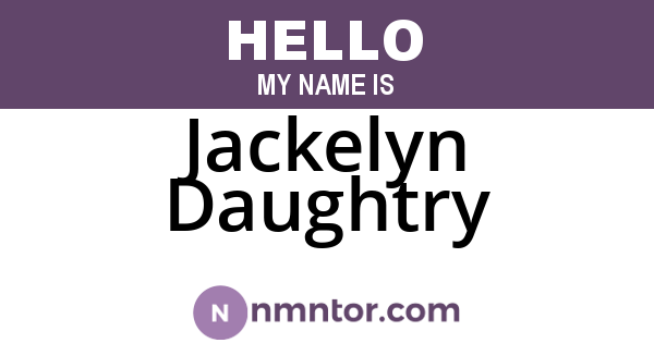 Jackelyn Daughtry