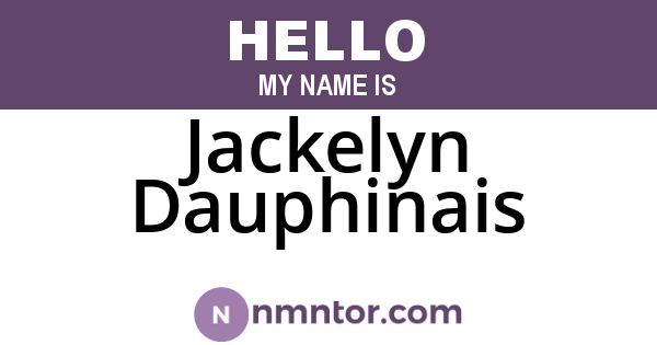 Jackelyn Dauphinais