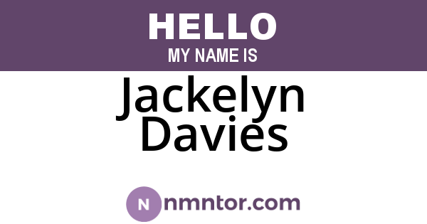 Jackelyn Davies
