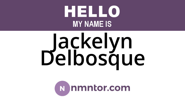 Jackelyn Delbosque