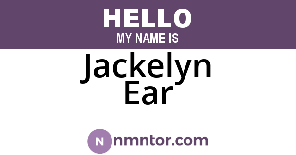 Jackelyn Ear
