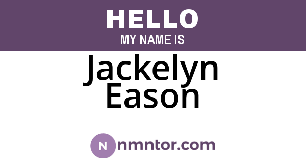 Jackelyn Eason