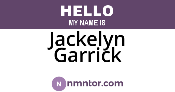 Jackelyn Garrick